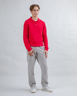 Corduroy Pleated Chino Pants Grey