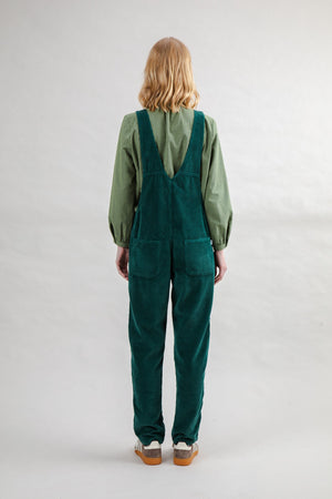 Corduroy Overall Dark Green
