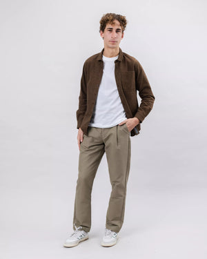 Heart Flannel Overshirt Brown