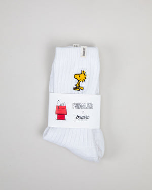 Peanuts Woodstock Socks White