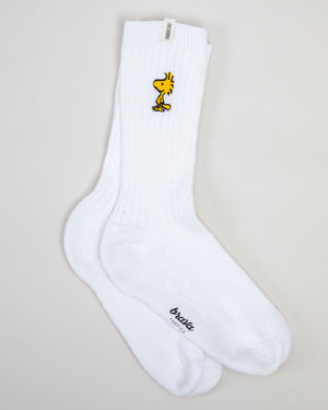 Peanuts Woodstock Socks Ecru