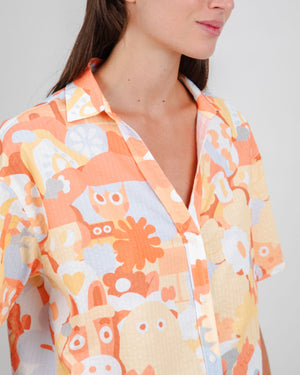 Geco Friends Oversize Cropped Blouse