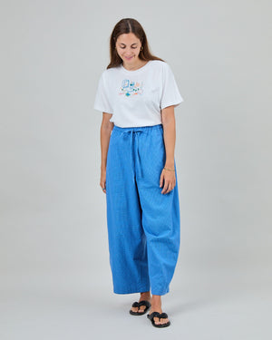 Checks Balloon Pants Blue