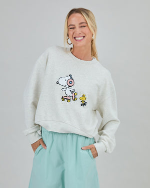 Peanuts Roller Sweatshirt Ecru