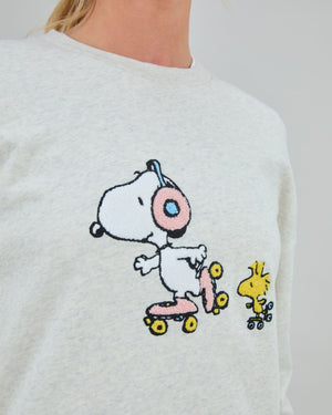 Peanuts Roller Sweatshirt Ecru