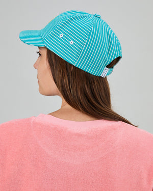 Denim Stripes Pixel Dolphin cap