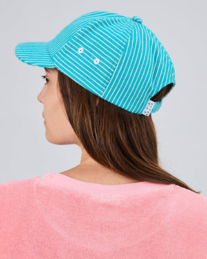 Denim Stripes Pixel Dolphin cap