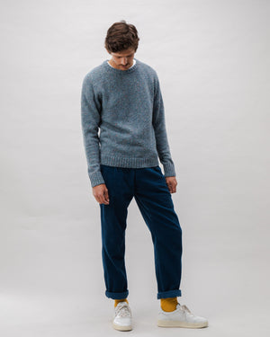 Corduroy Pleated Chino Pants Indigo