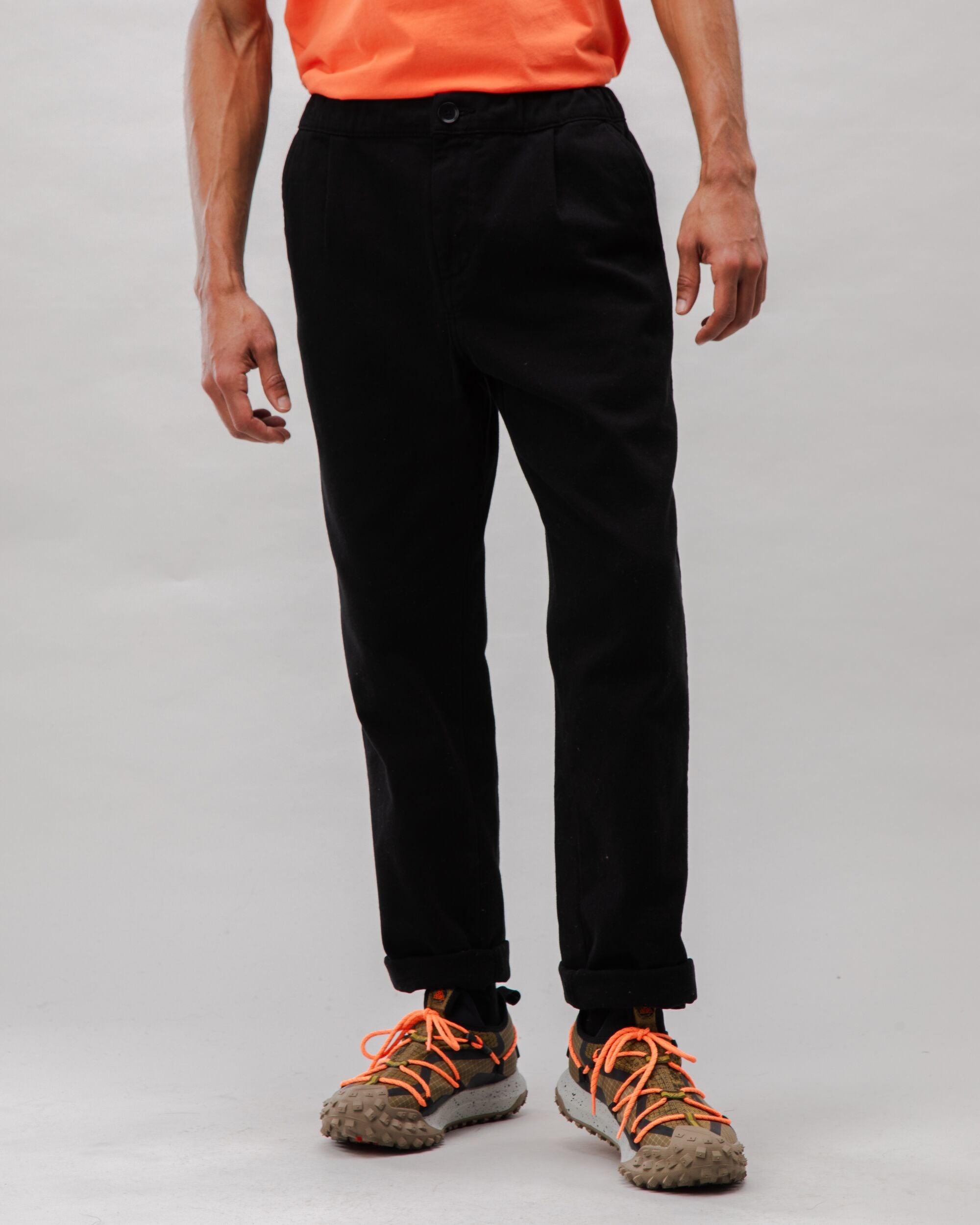 Comfort Chino Cotton Pants Black