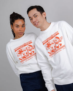 Hoxton Four Corners Unisex Sweatshirt White