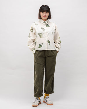 Quarry Boxy Cotton Blouse Ecru