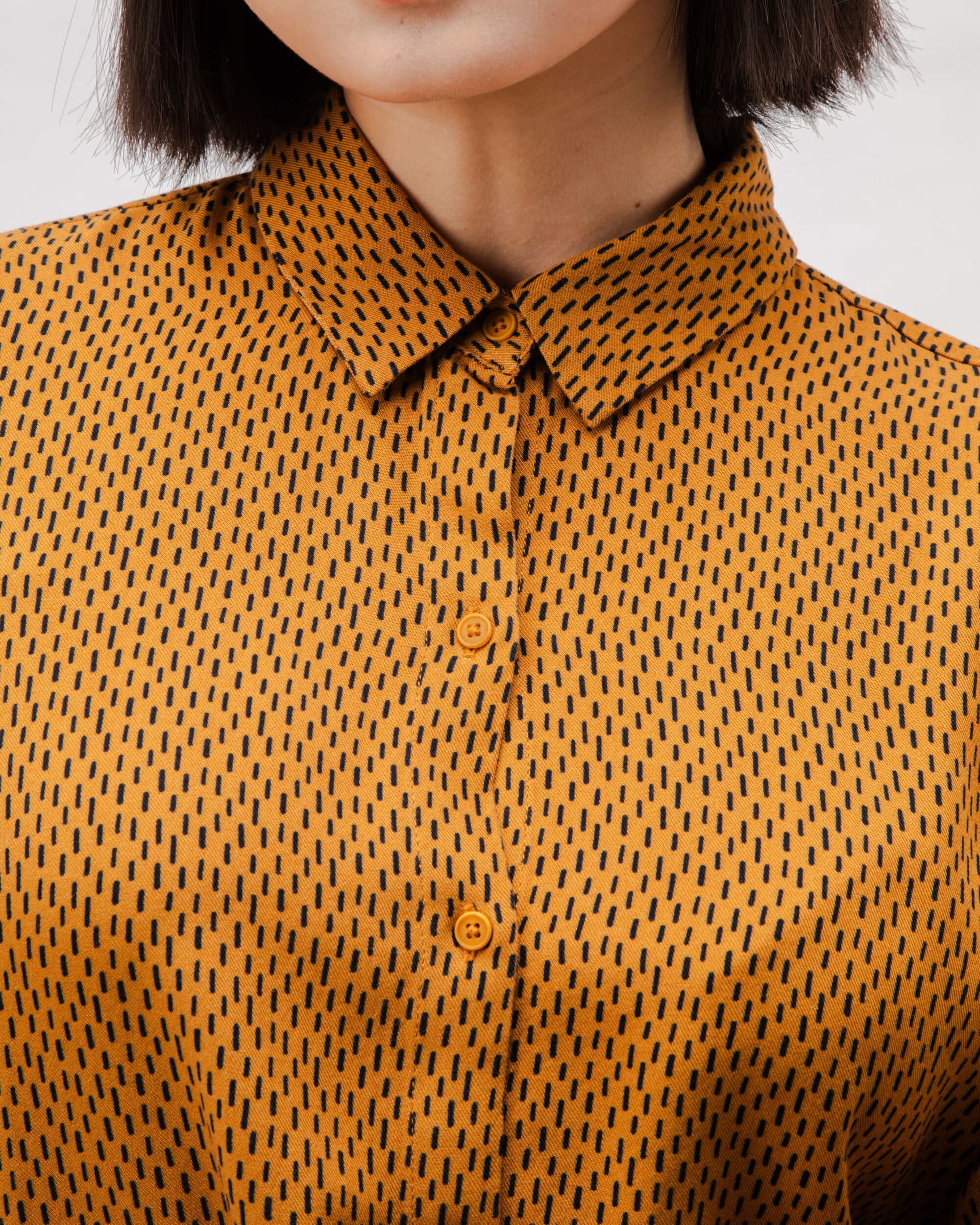 Mist Viscose Blouse Ochre