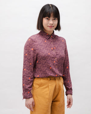 Dusk Viscose Blouse Grape