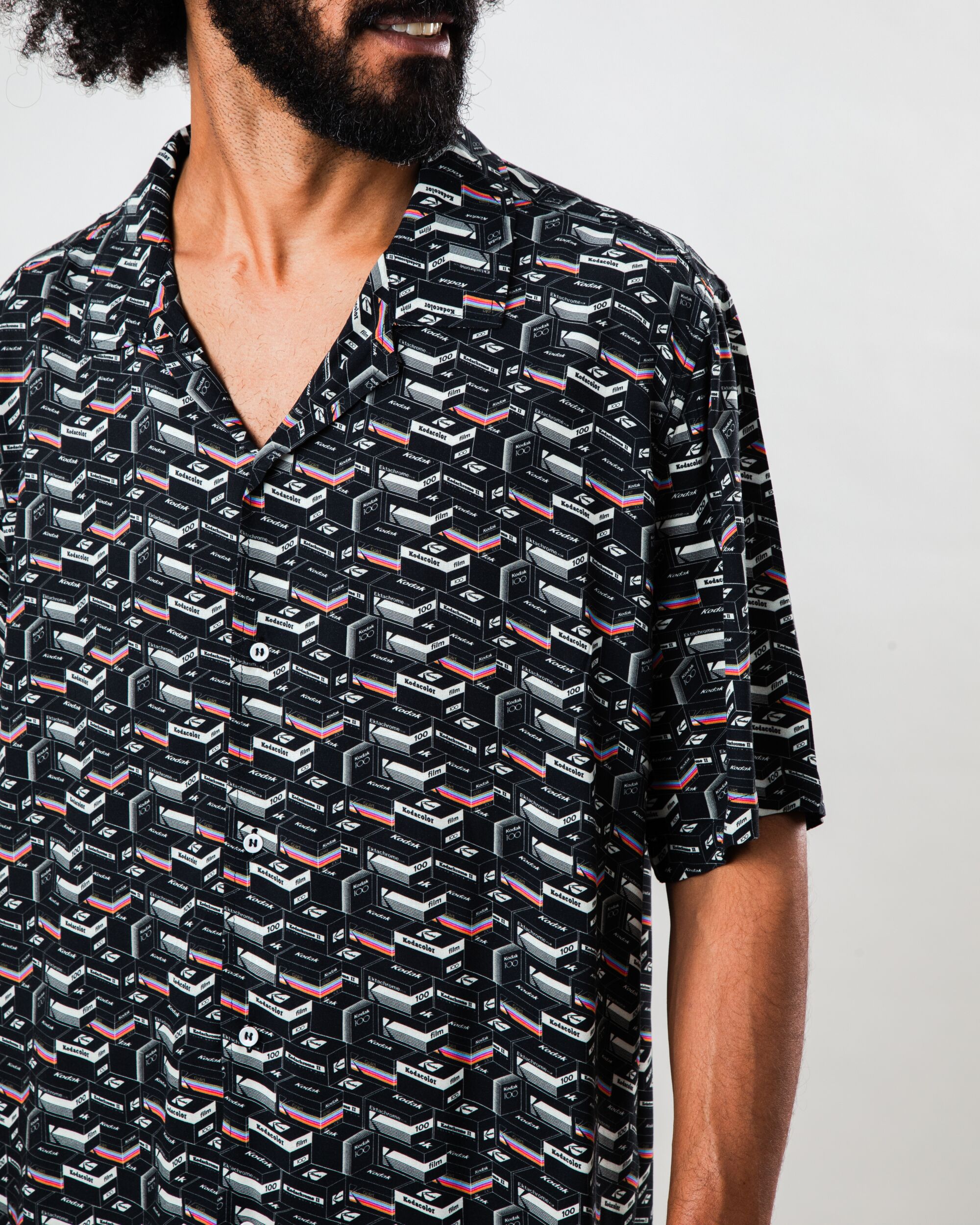 Kodak Film Aloha Shirt Black