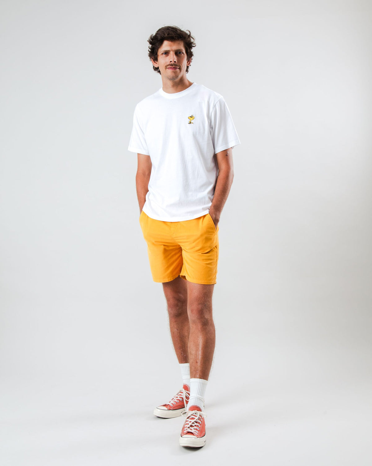 Baby Cord Short Yellow