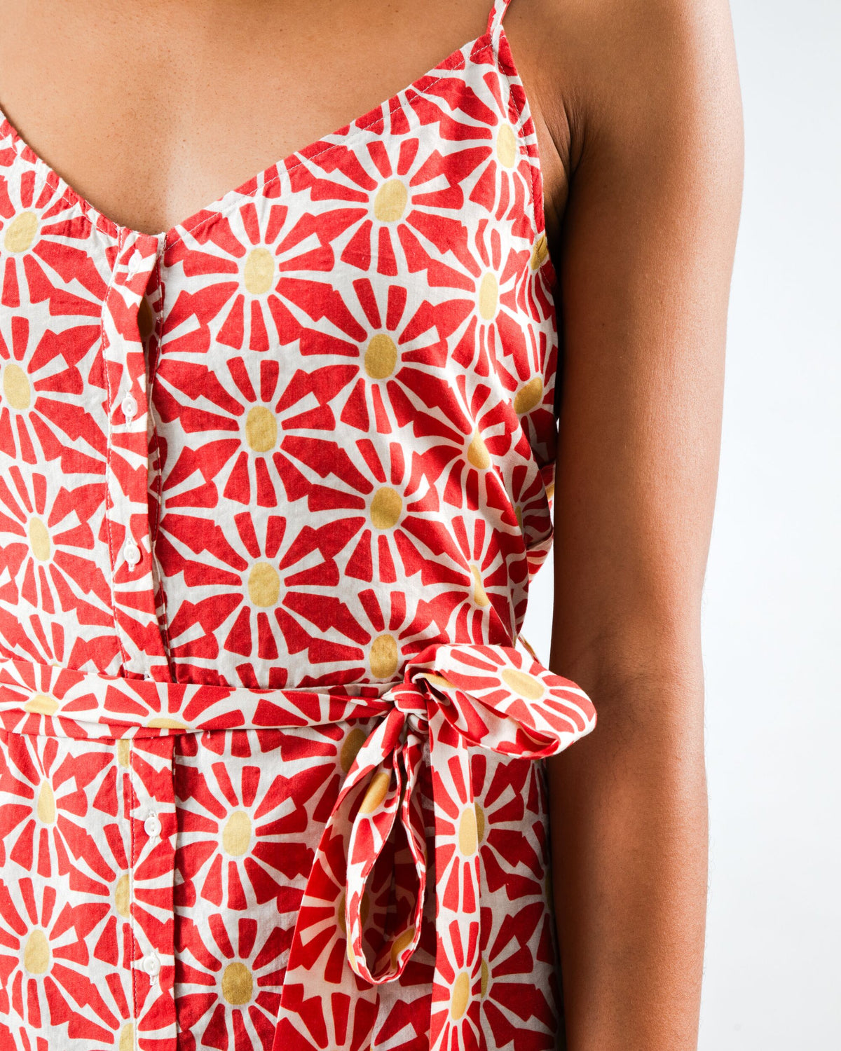 Marisol Strap Dress Red