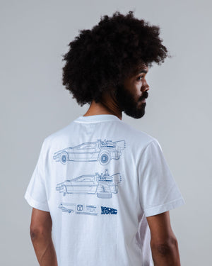 BTTF Blueprint T-shirt Ecru