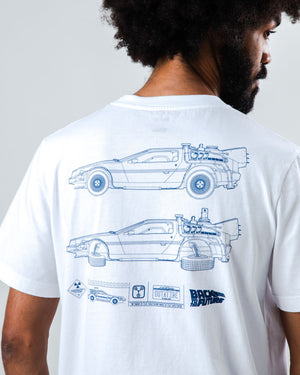 BTTF Blueprint T-shirt Ecru