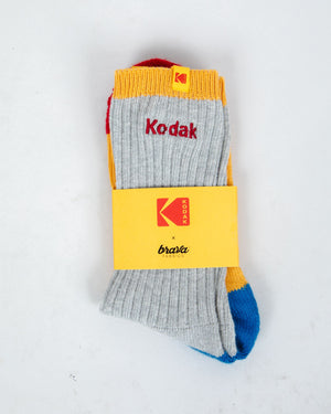 Kodak Block Ribbed Socks