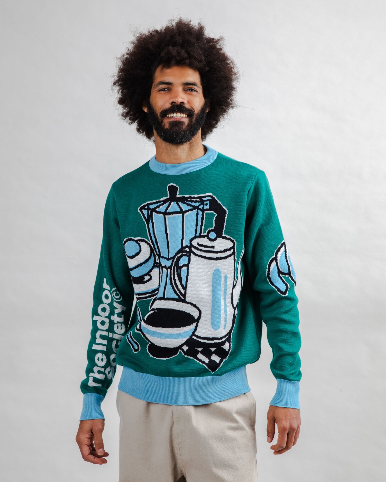 The Indoor Society Sweater Green