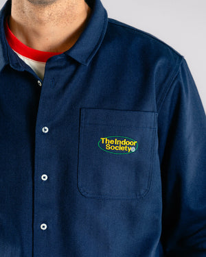 The Indoor Society Overshirt Blue