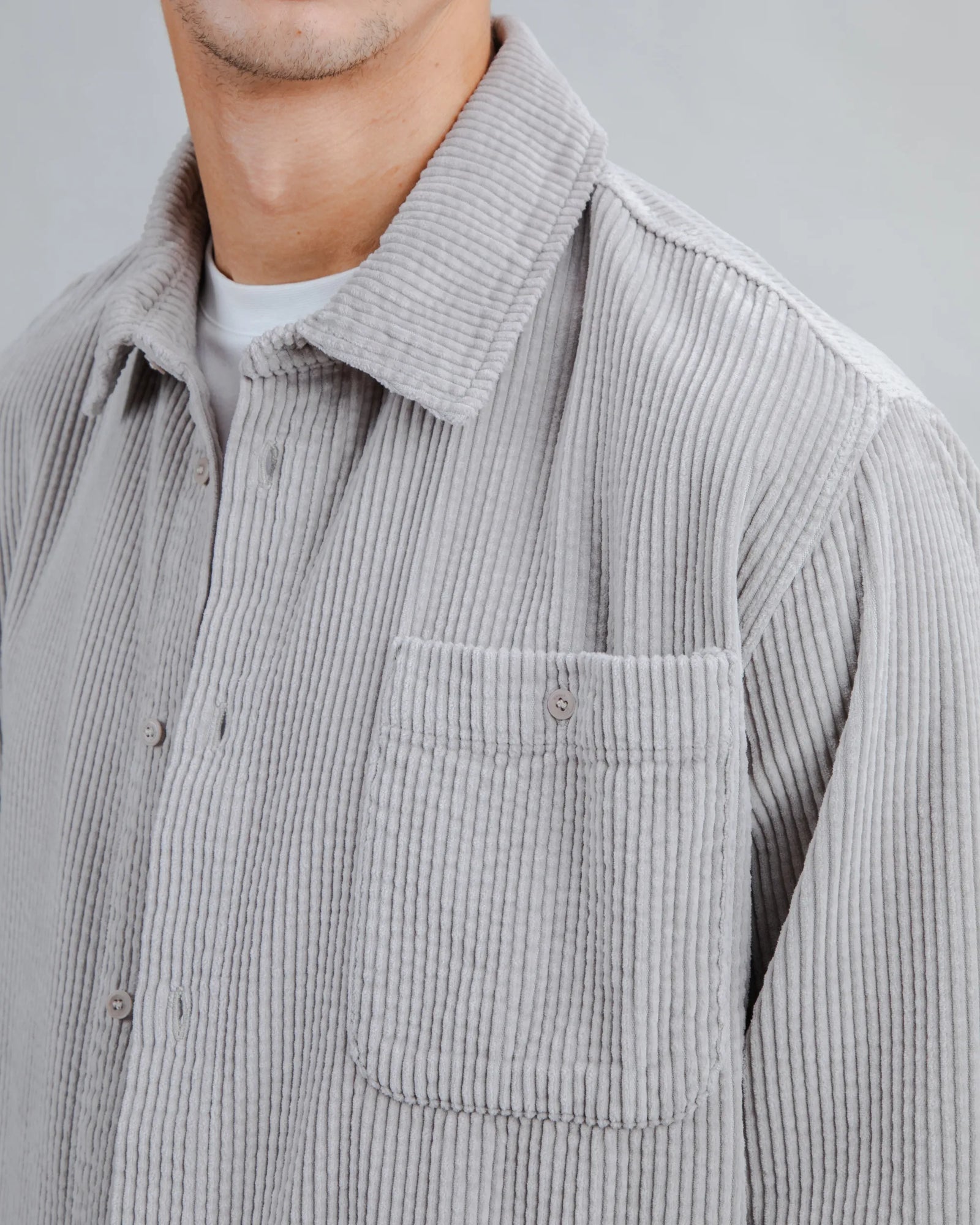 Corduroy Overshirt Grey