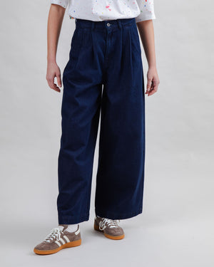 Wide Leg Pants Denim Dark