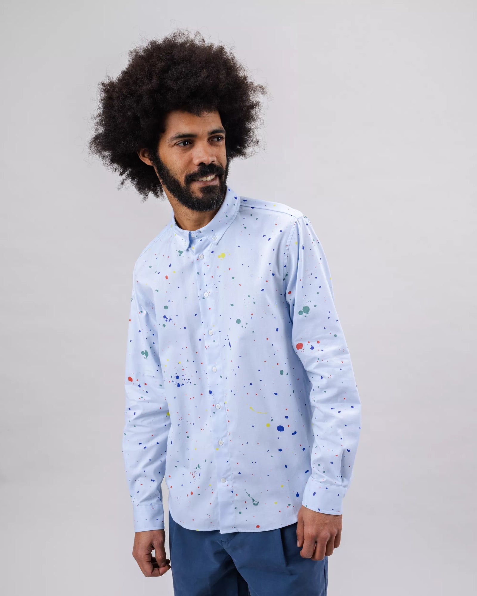 Splash Paint Oxford Shirt
