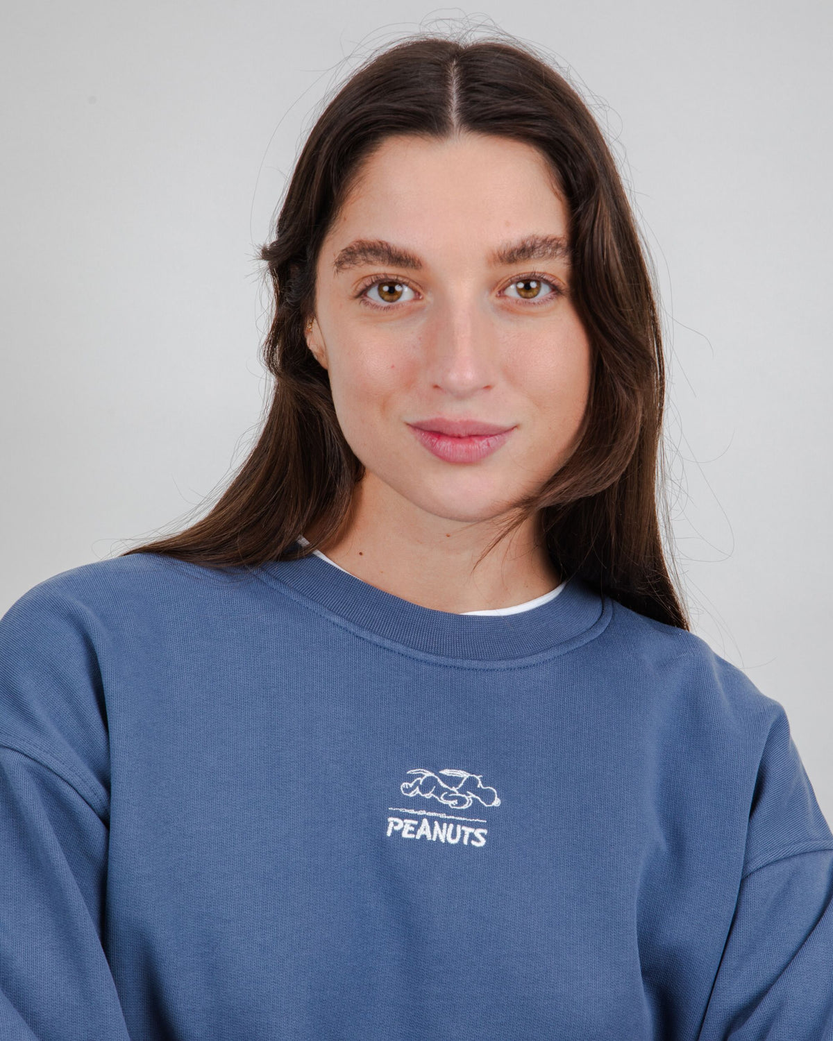 Peanuts Everybody’s in a Hurry Sweatshirt Indigo