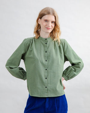 Mini Check Blouse Olive