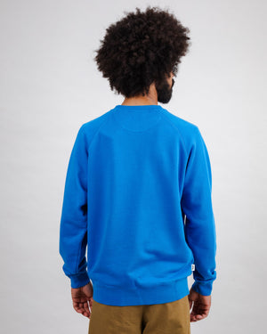Out of Office Cotton Sweatshirt Electric Blue