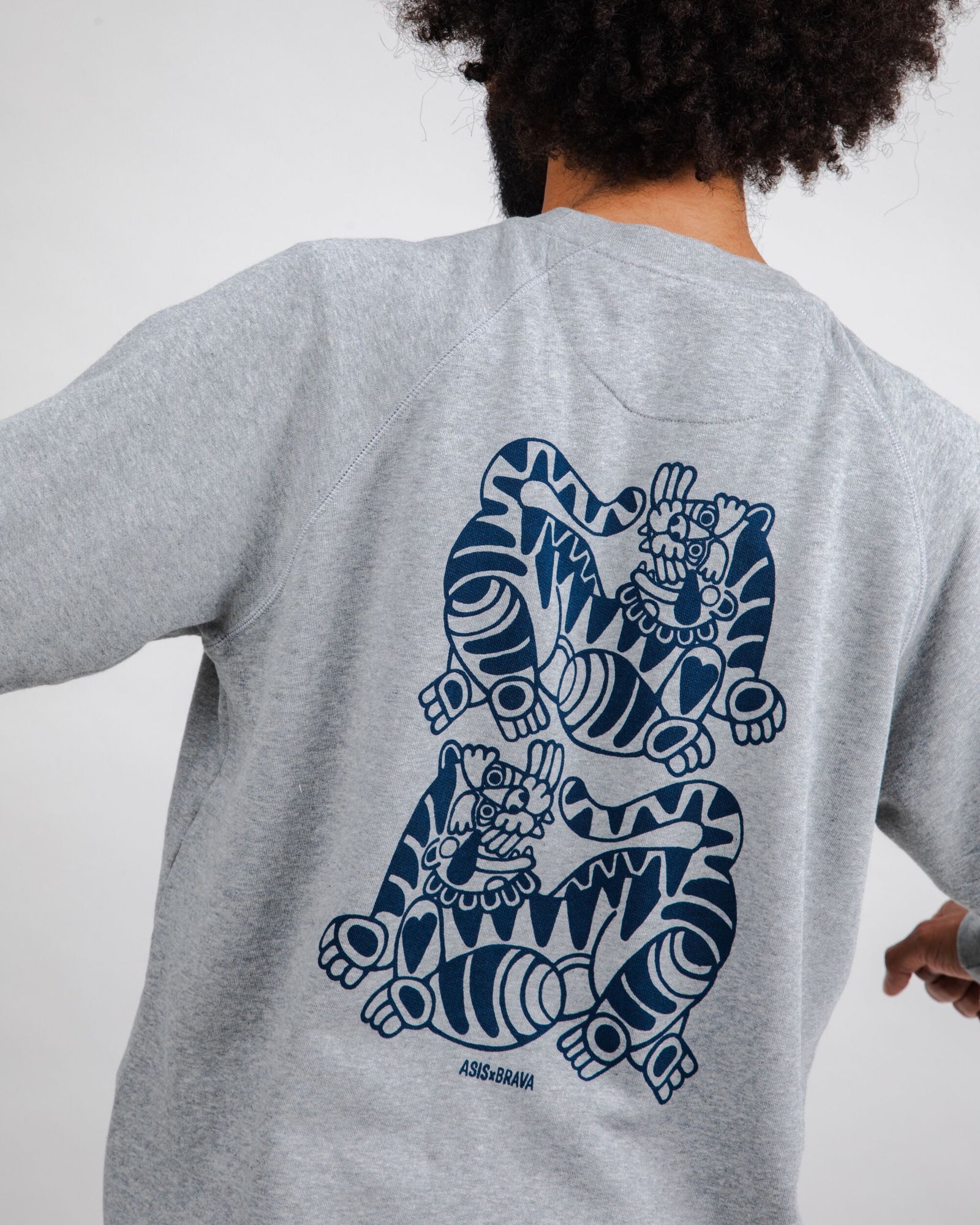 Asis Percales Tigris Sweatshirt Grey