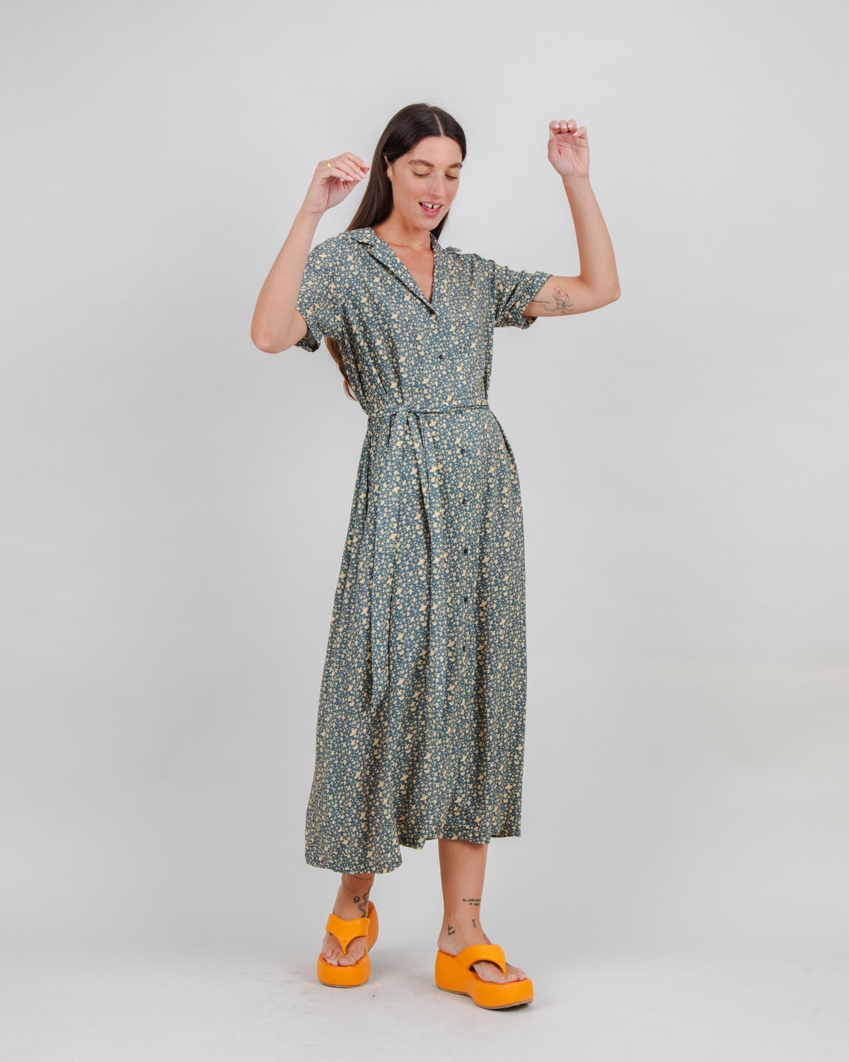 Peanuts Woodstock Long Dress Navy