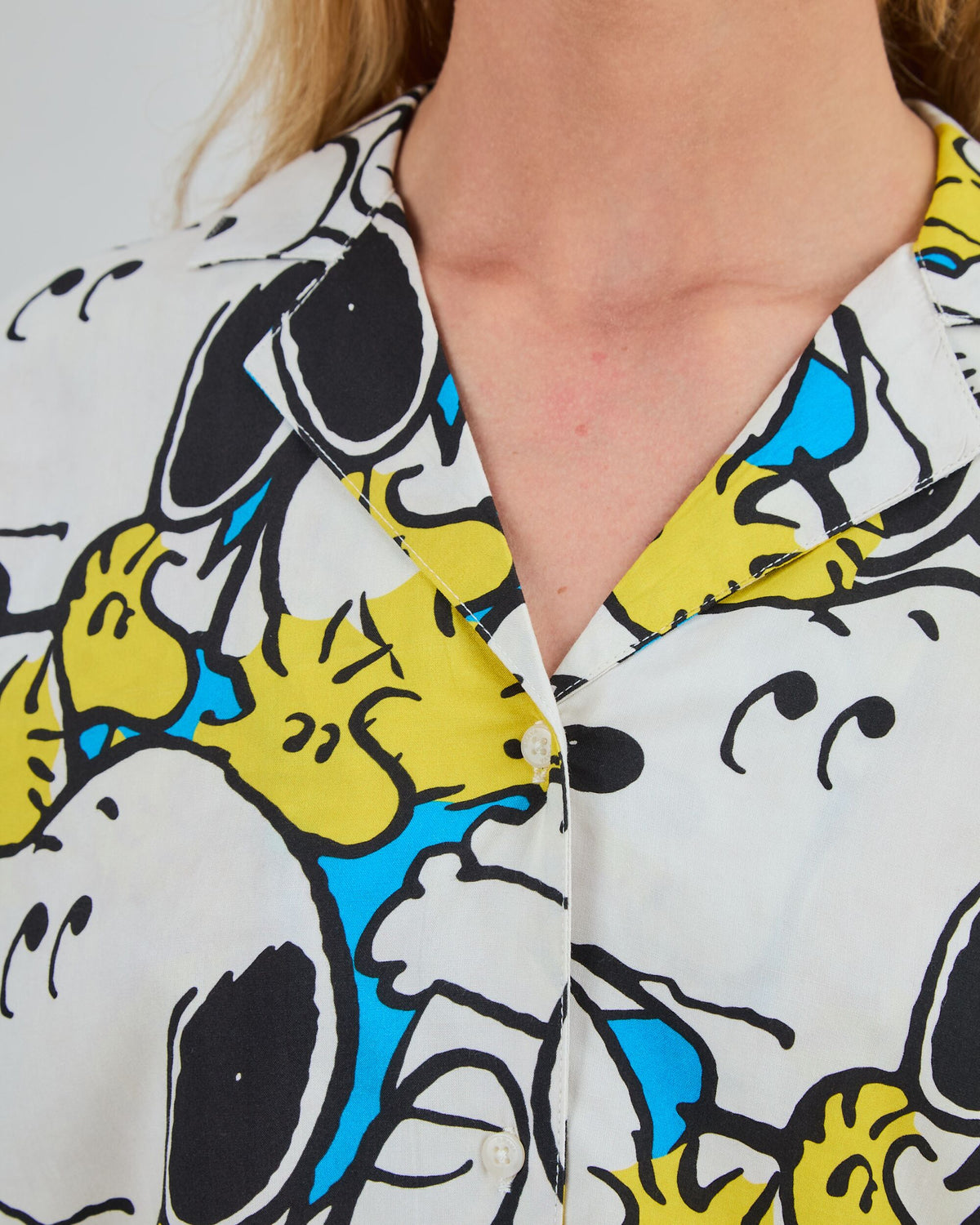 Peanuts Freehugs Aloha Blouse Blue