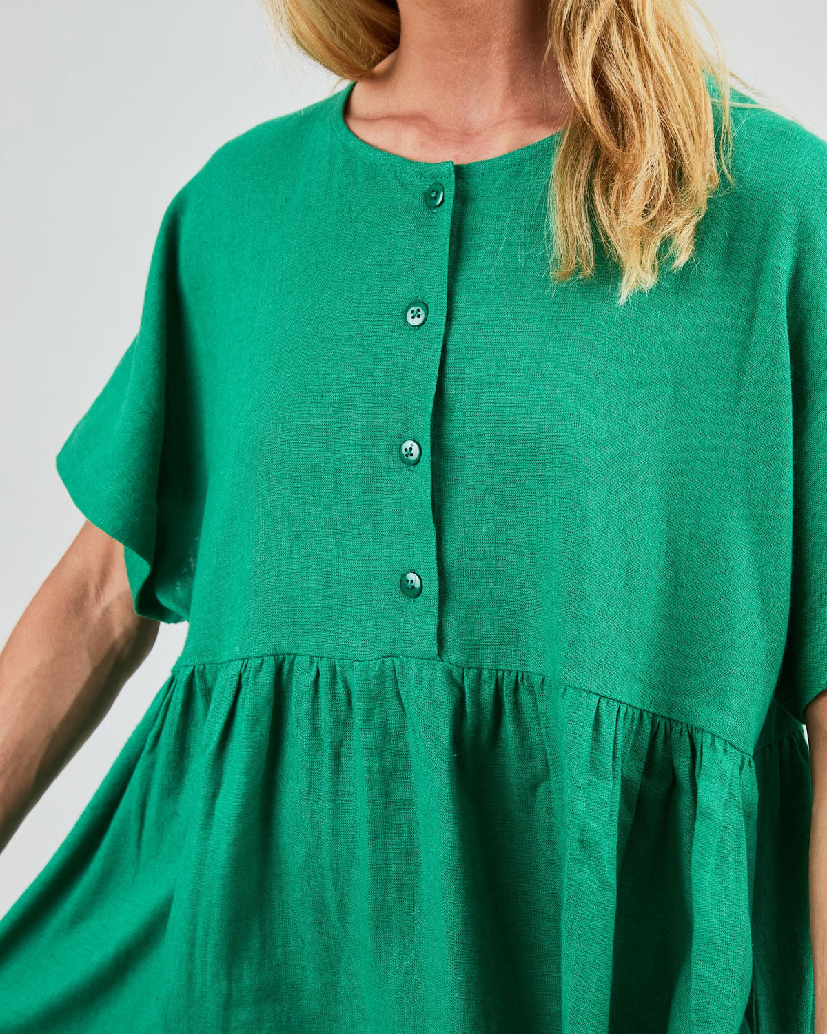 Oversize Long Dress Green