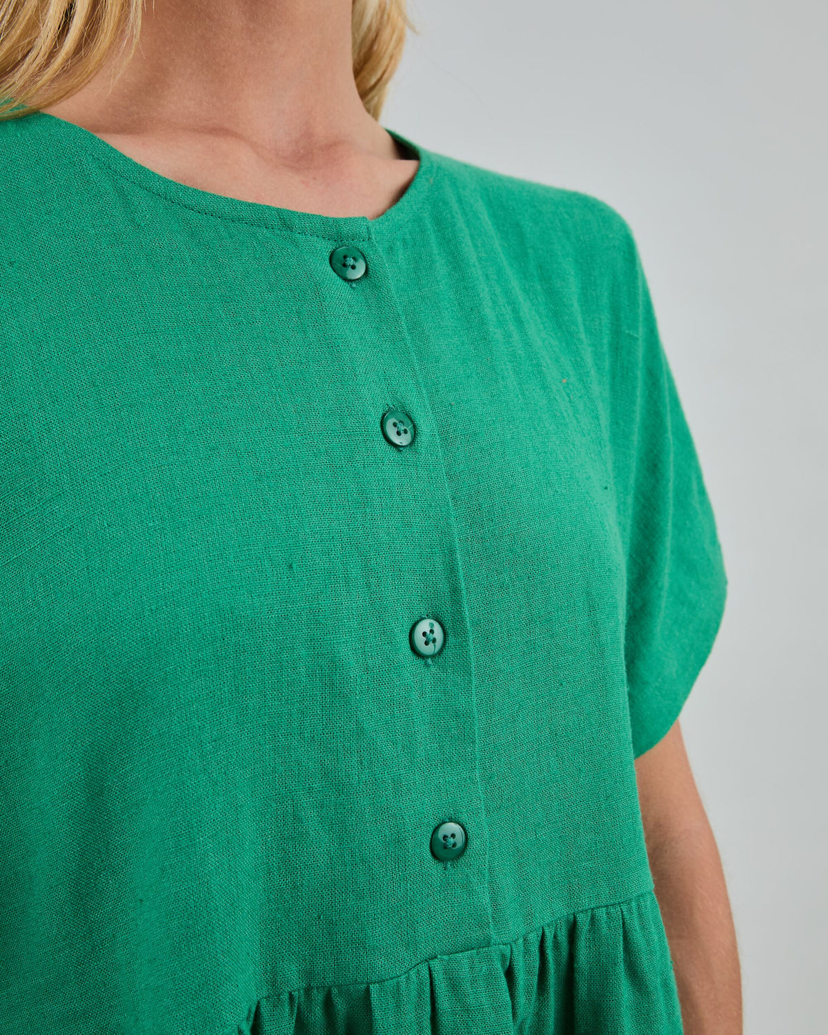 Oversize Long Dress Green