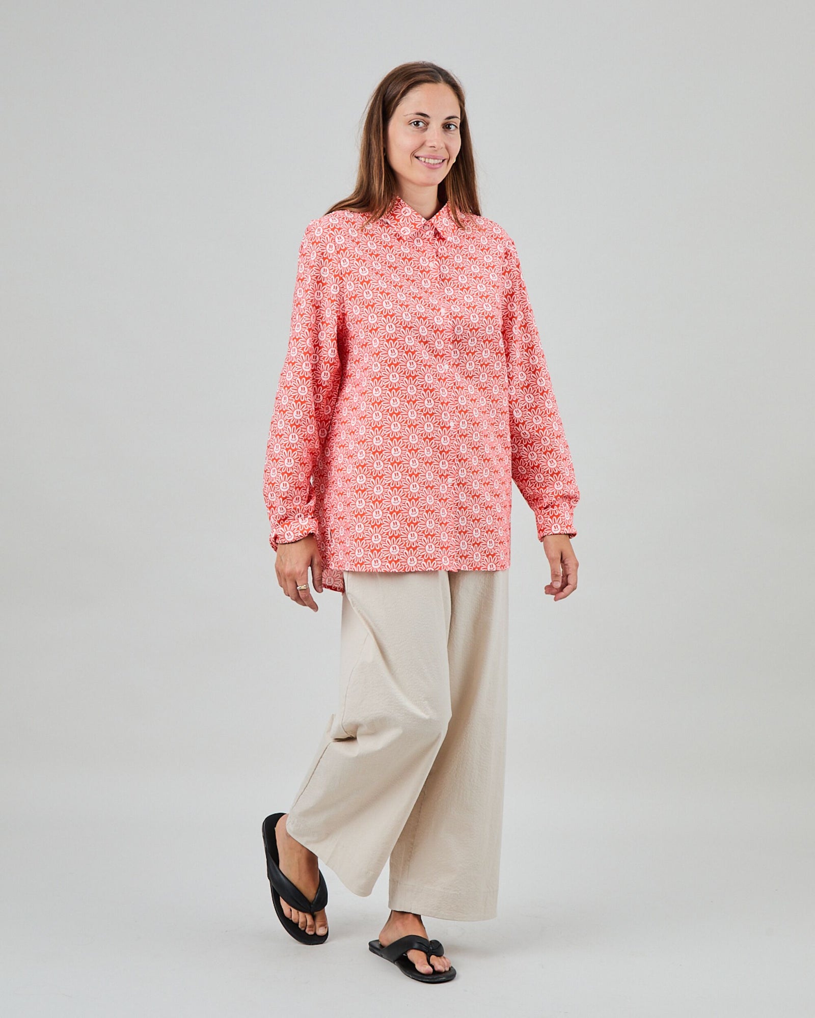 Asis Percales Daisy Regular Blouse Red