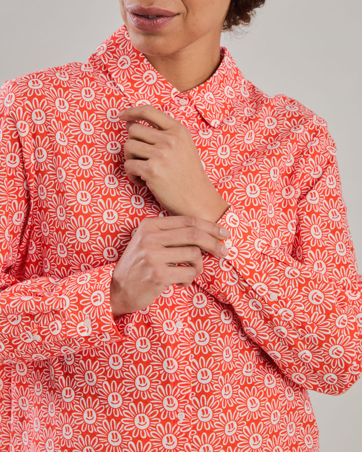 Asis Percales Daisy Regular Blouse Red