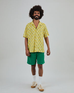 Peanuts Donuts Aloha Shirt Yellow