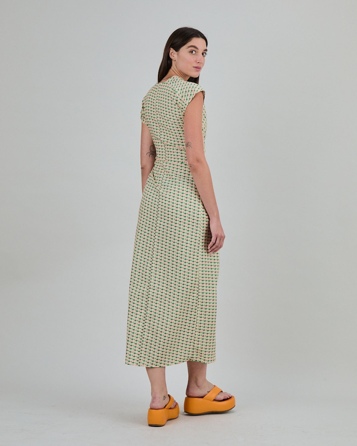 Sardinas Kimono Dress Yellow