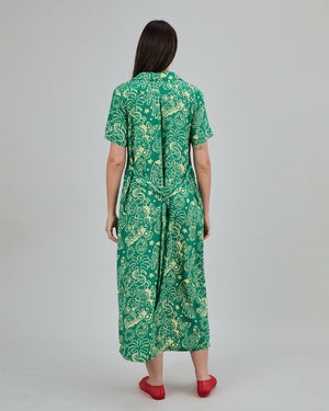 Asis Percales Crocodylus Long Dress Green