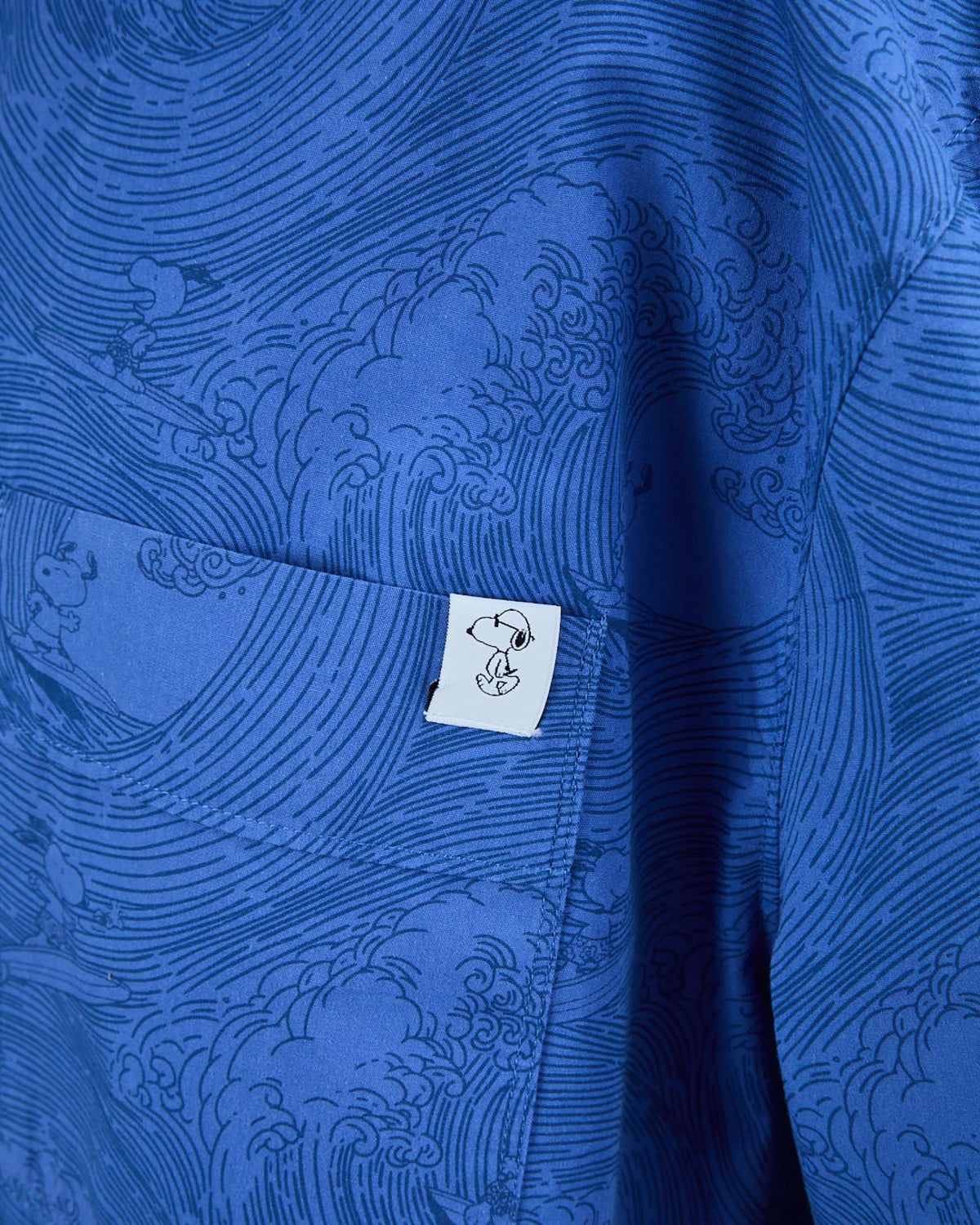 Peanuts Surf Long Sleeve Shirt Blue