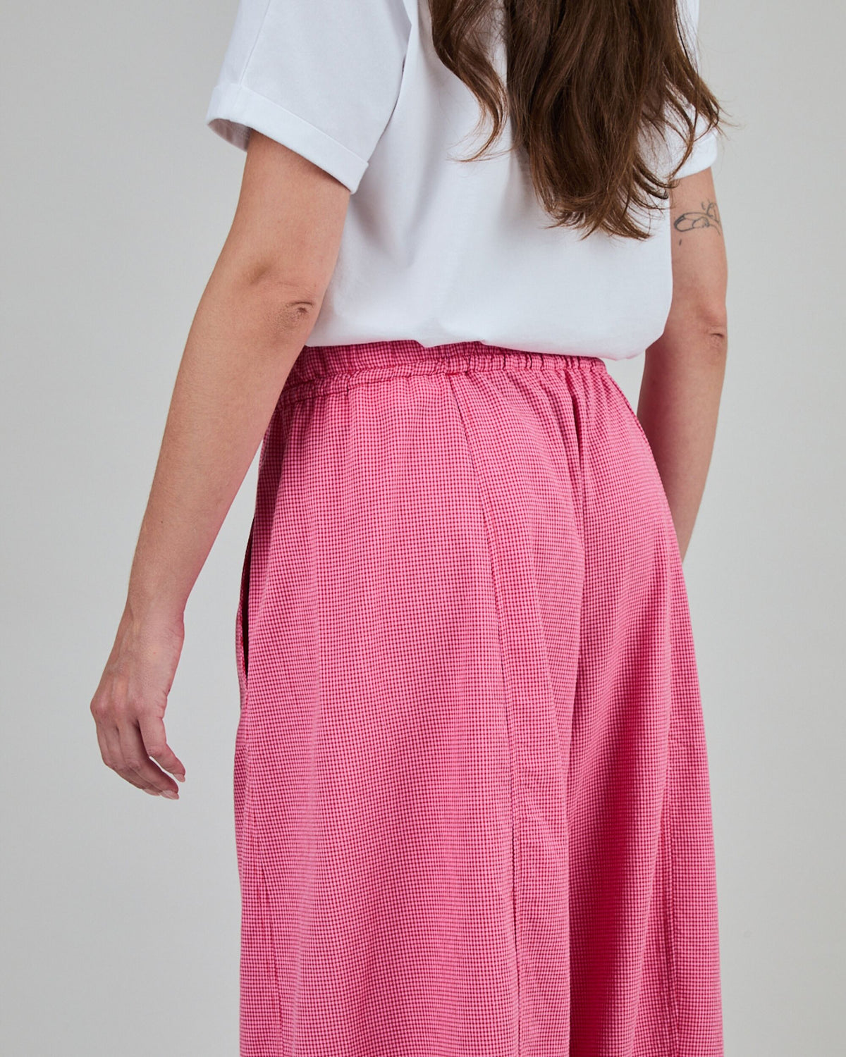 Checks Balloon Pants Pink