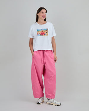 Checks Balloon Pants Pink