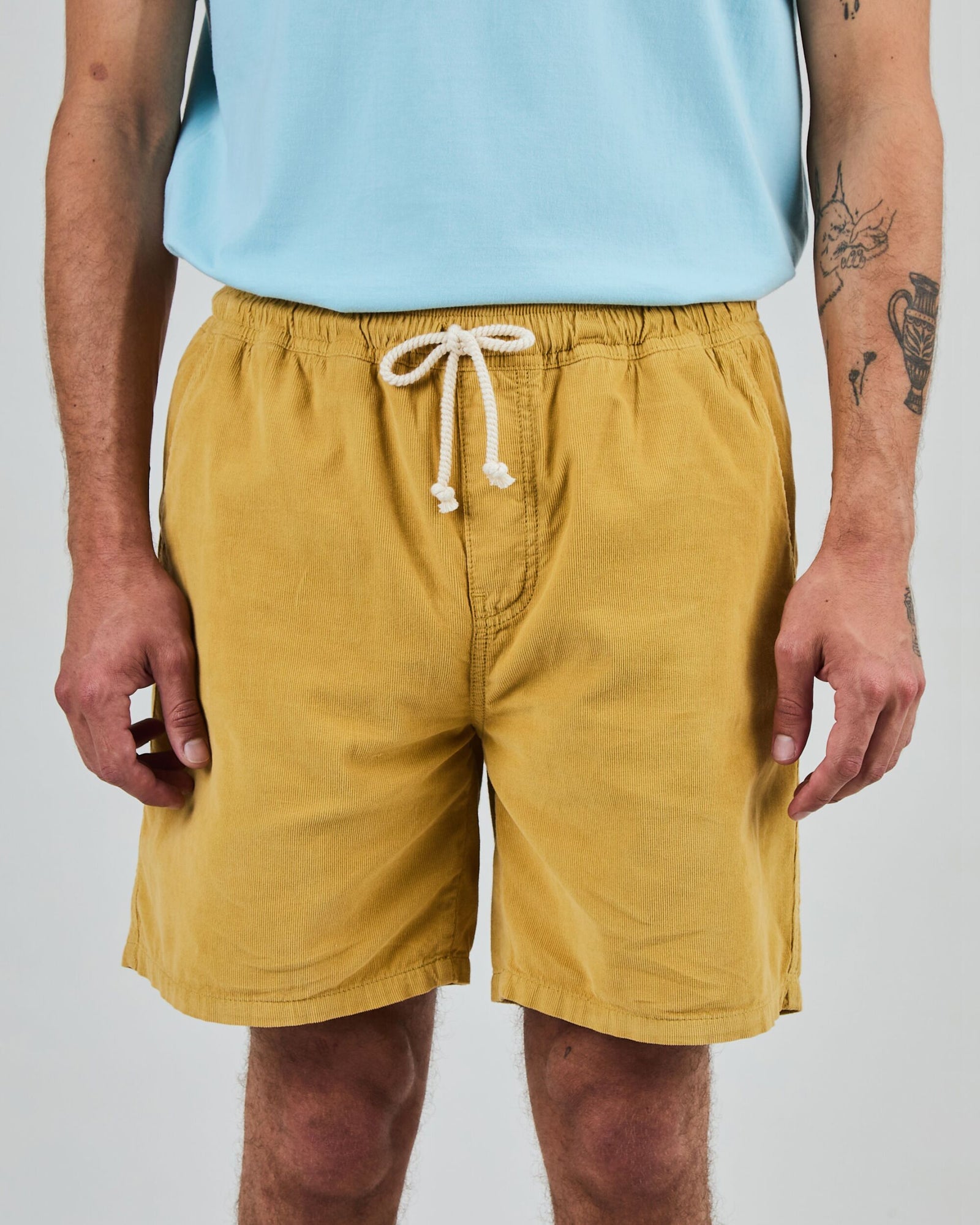 Baby Cord Shorts Mustard