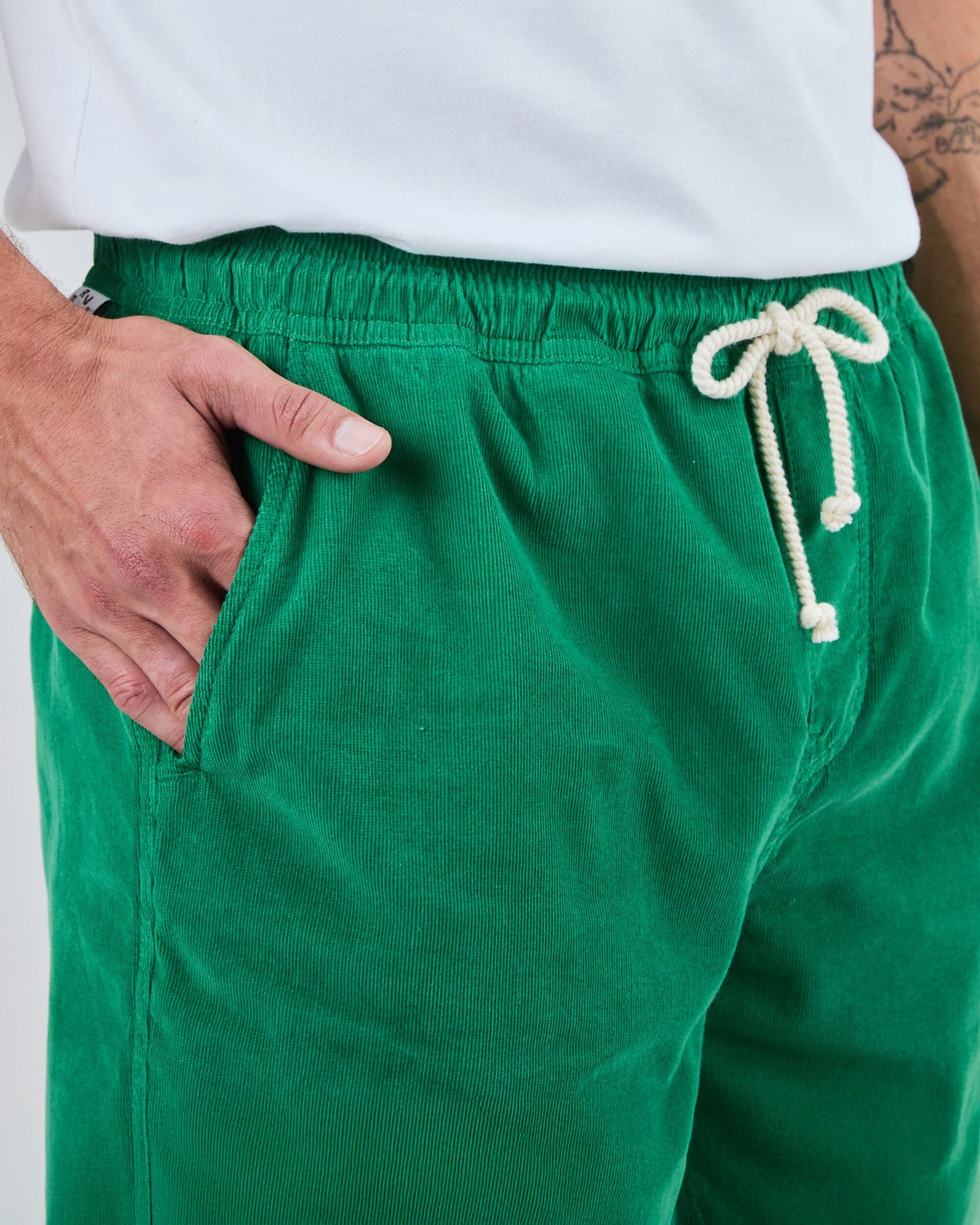 Baby Cord Shorts Green