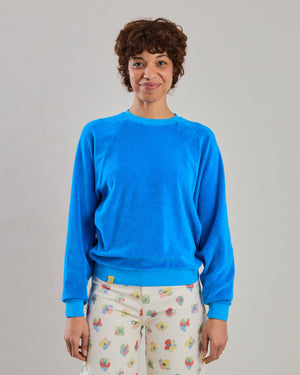 Terry Ranglan Sweatshirt Blue