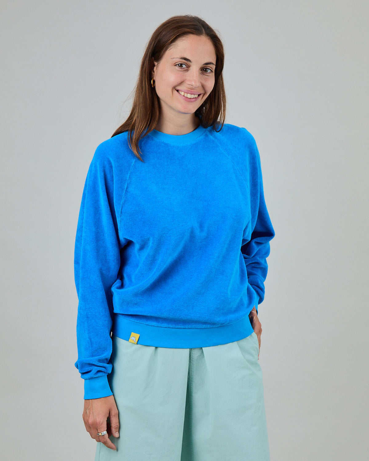 Terry Ranglan Sweatshirt Blue