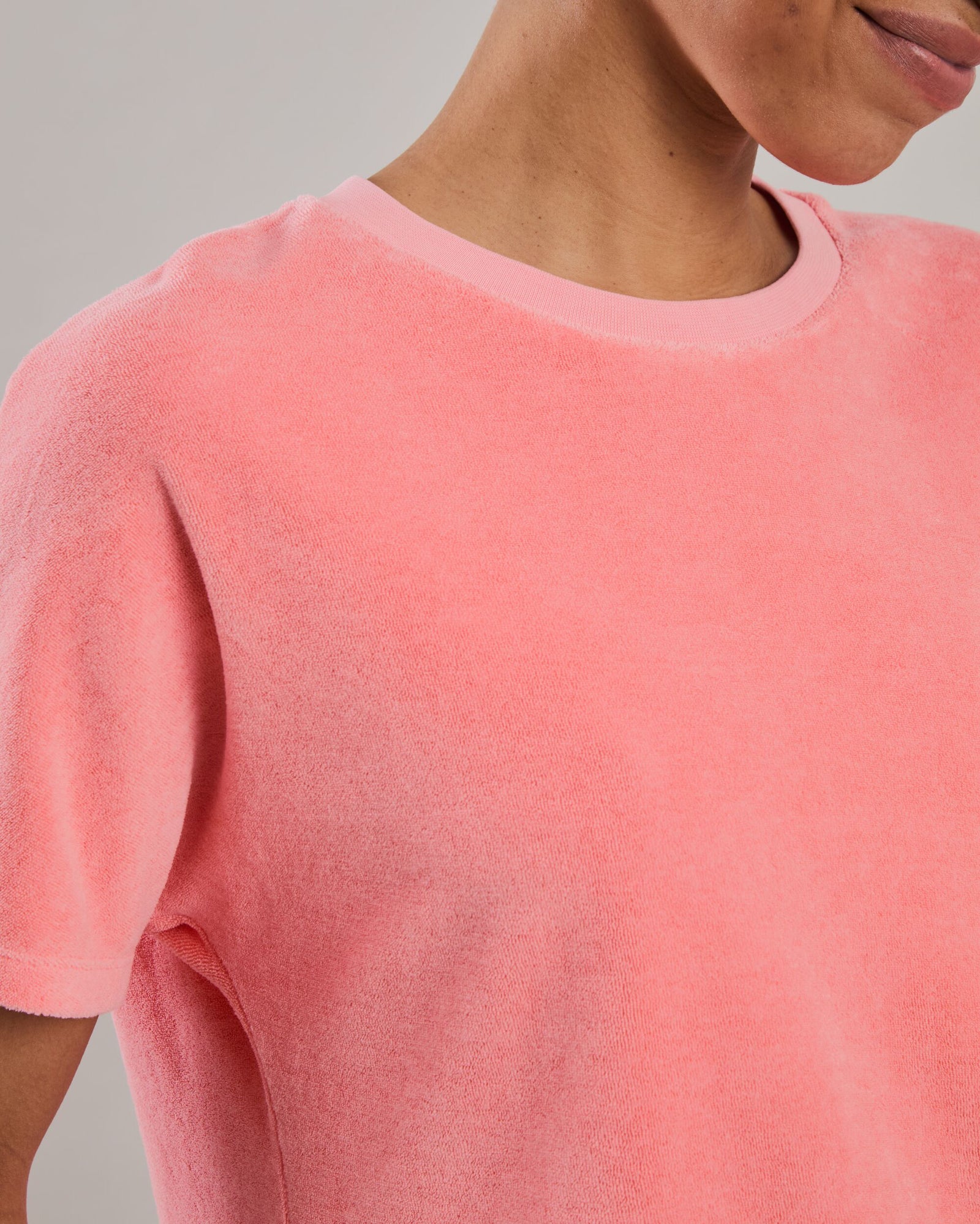 Terry oversize Tee Peach