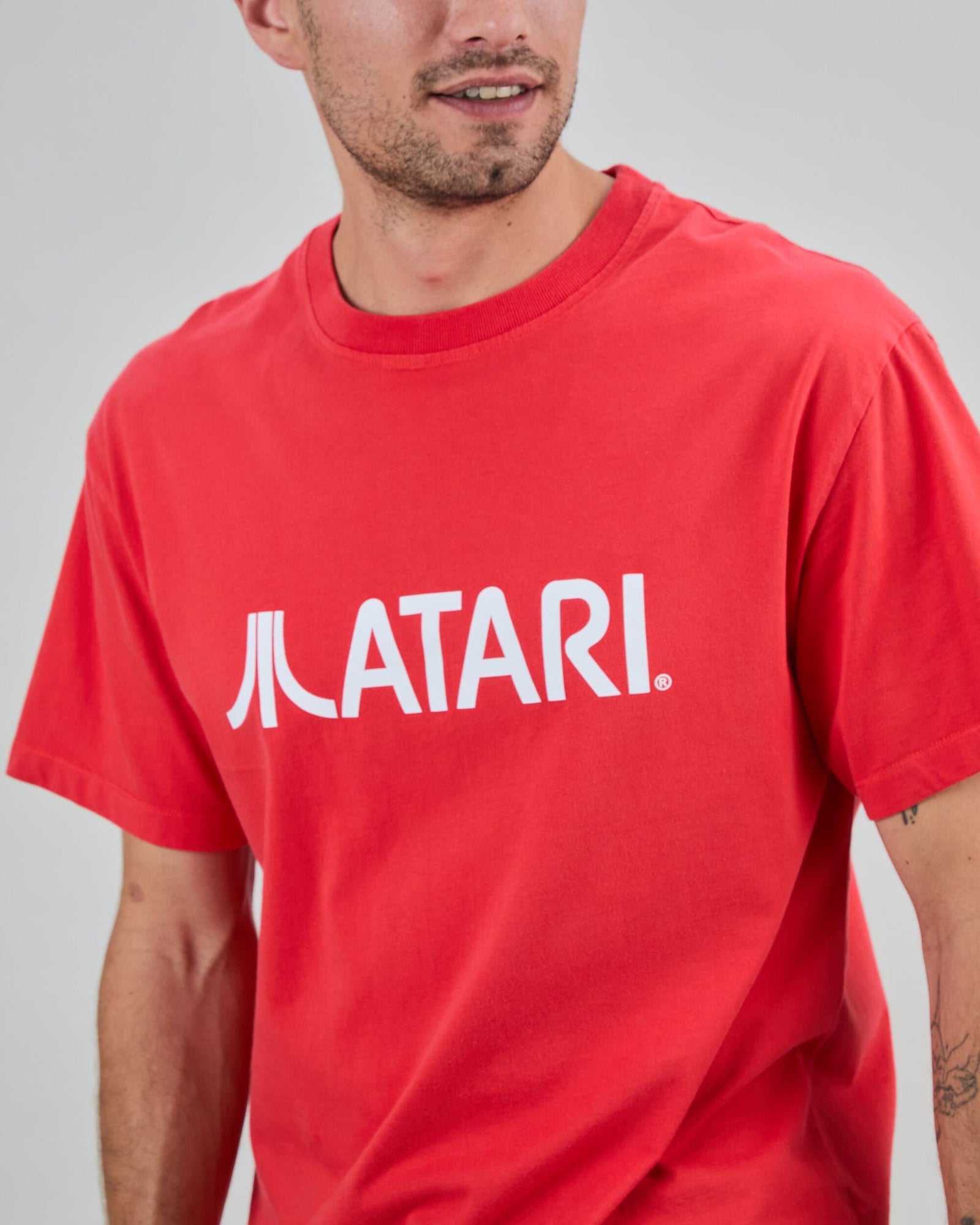 Atari Classic Logo Oversize T-Shirt Red